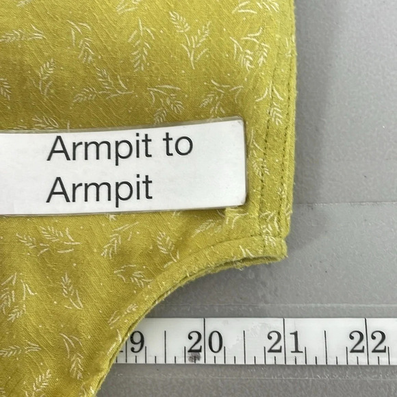 United By Blue Dress Women's X Large Yellow Floral Button Down Shirt Midi - Picture 12 of 16